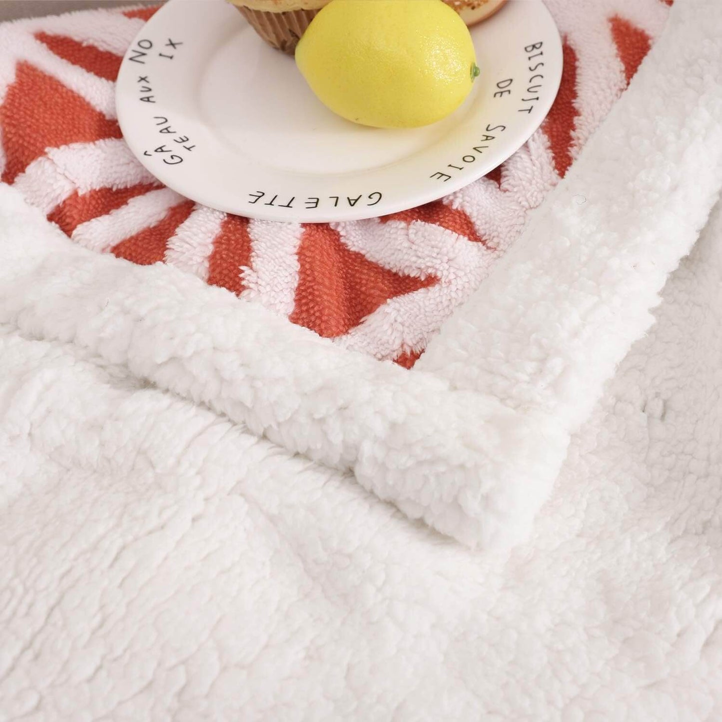 Soft Sherpa Fleece Throw Blanket