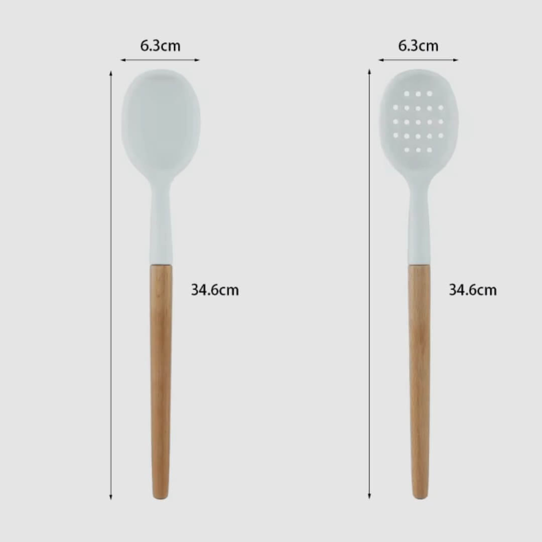 11 - Piece Silicone Kitchen Utensil Set with Holder