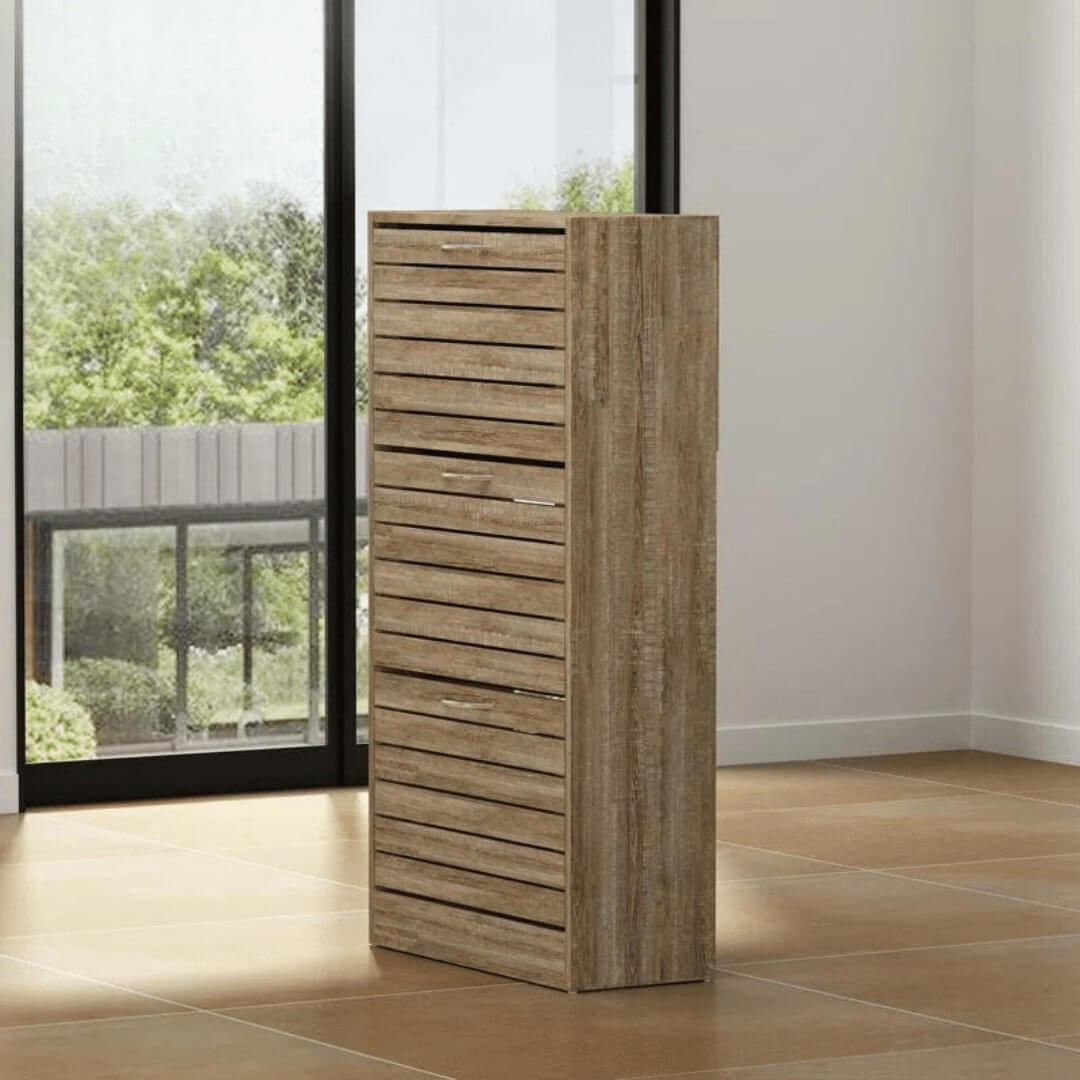 Compact 12 - Pair Shoe Storage Cabinet