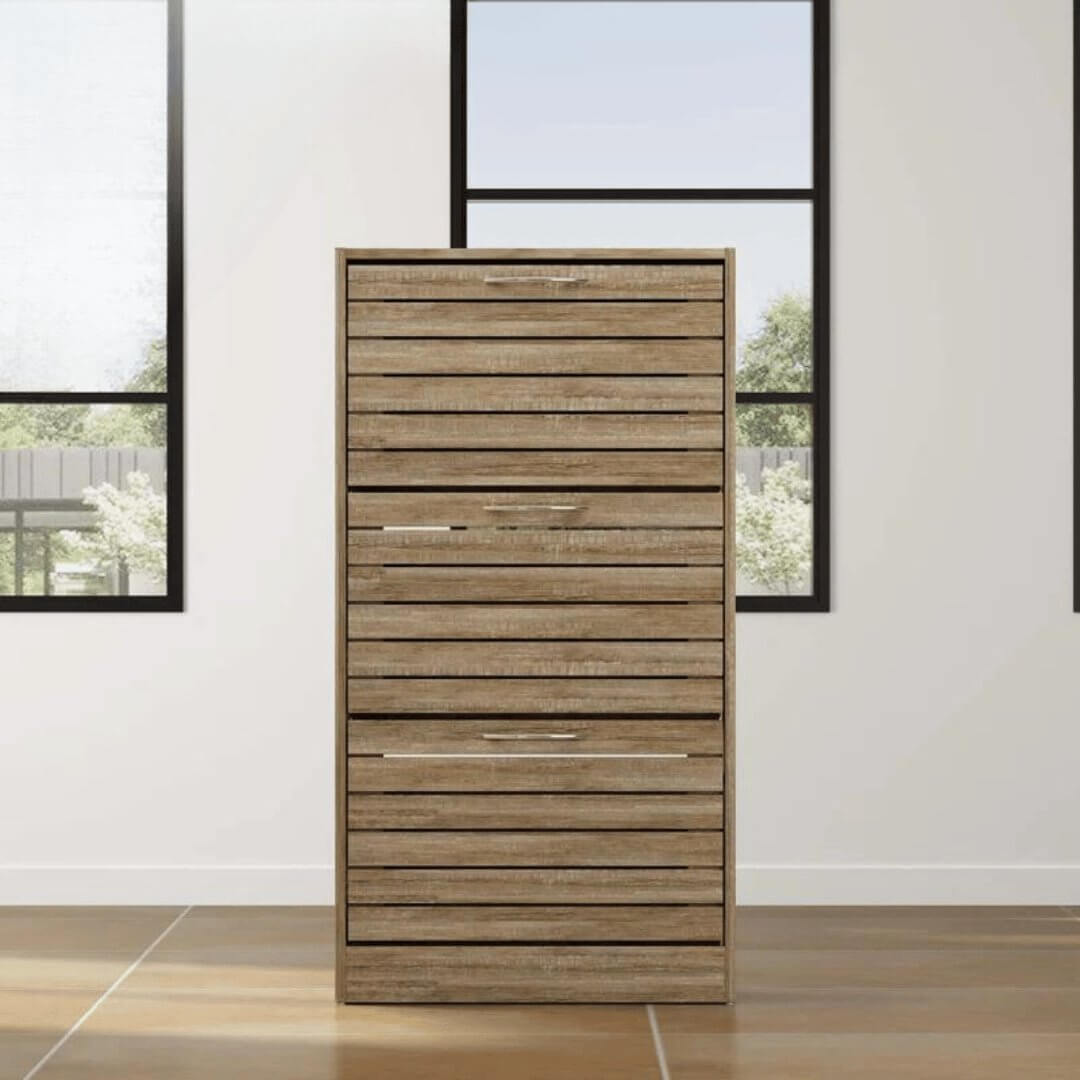 Compact 12 - Pair Shoe Storage Cabinet