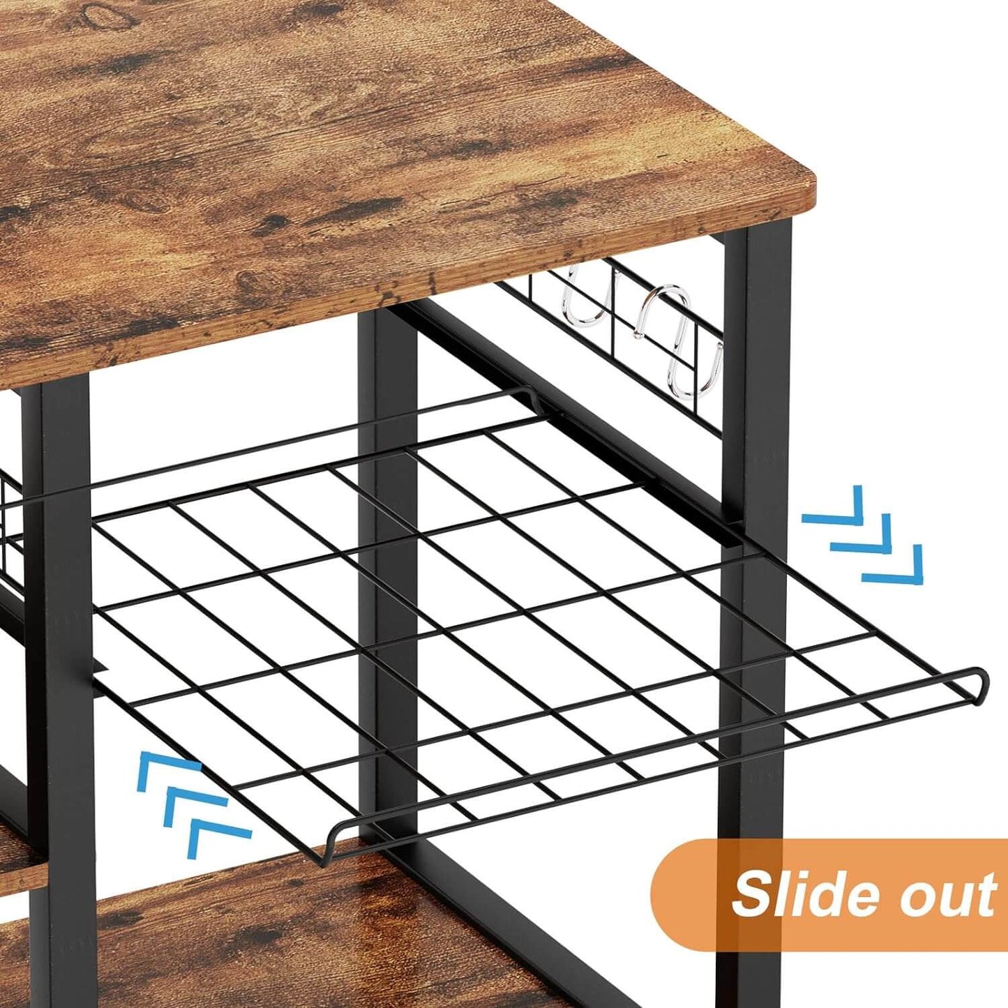 3 - Tier Kitchen Baker's Rack with Storage