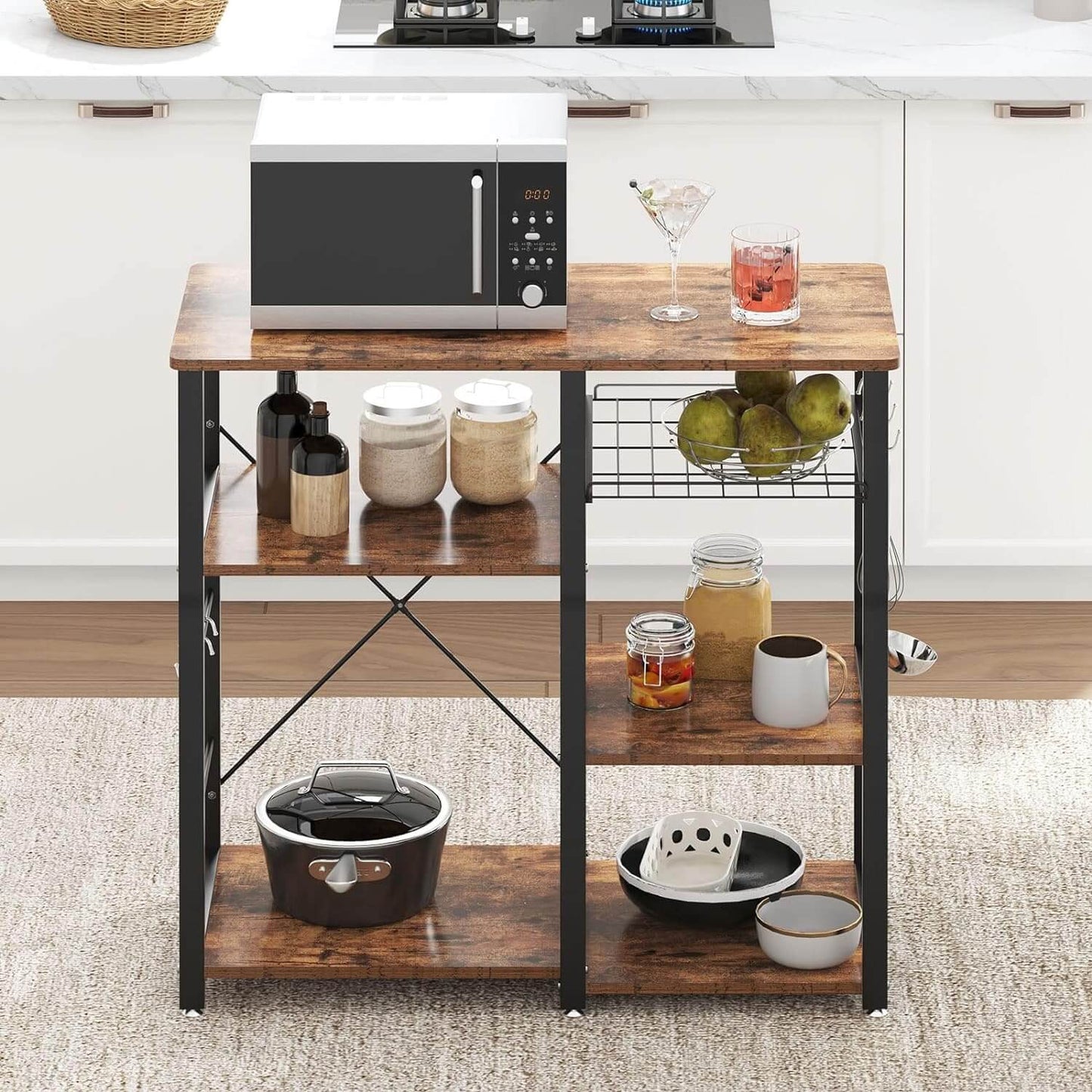3 - Tier Kitchen Baker's Rack with Storage