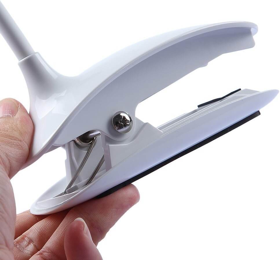 Clip - On LED Desk Lamp with 3 Brightness