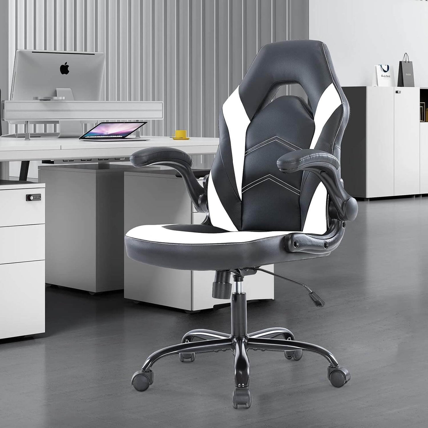 Swivel Desk Chair with Flip - Up Armrests