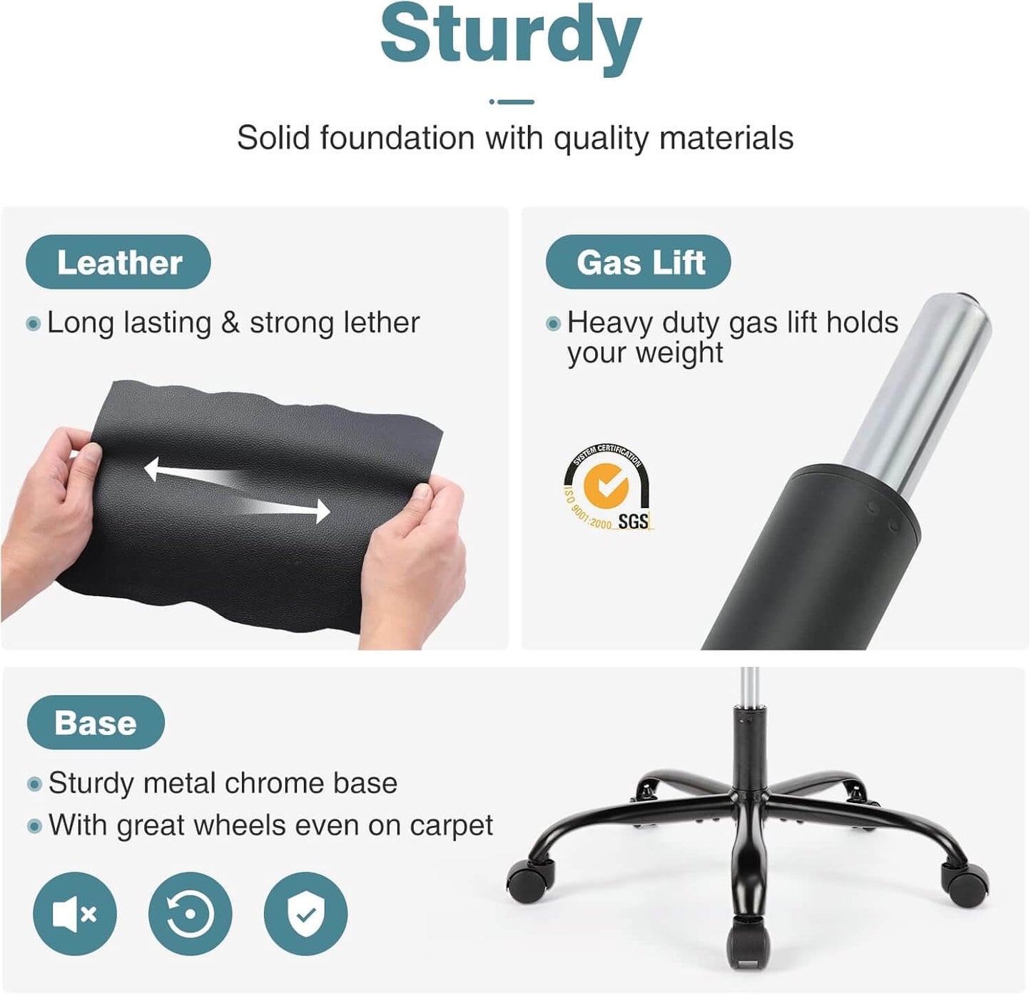 Swivel Desk Chair with Flip - Up Armrests