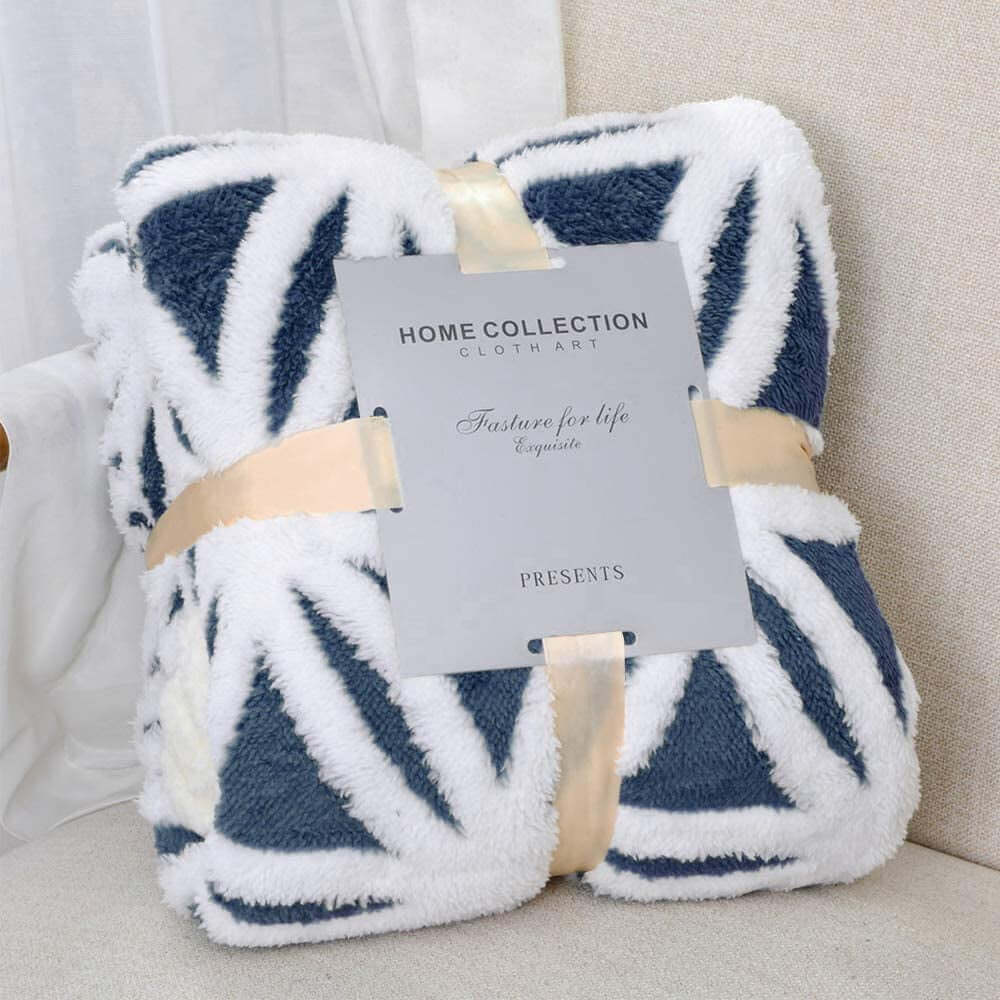 Soft Sherpa Fleece Throw Blanket