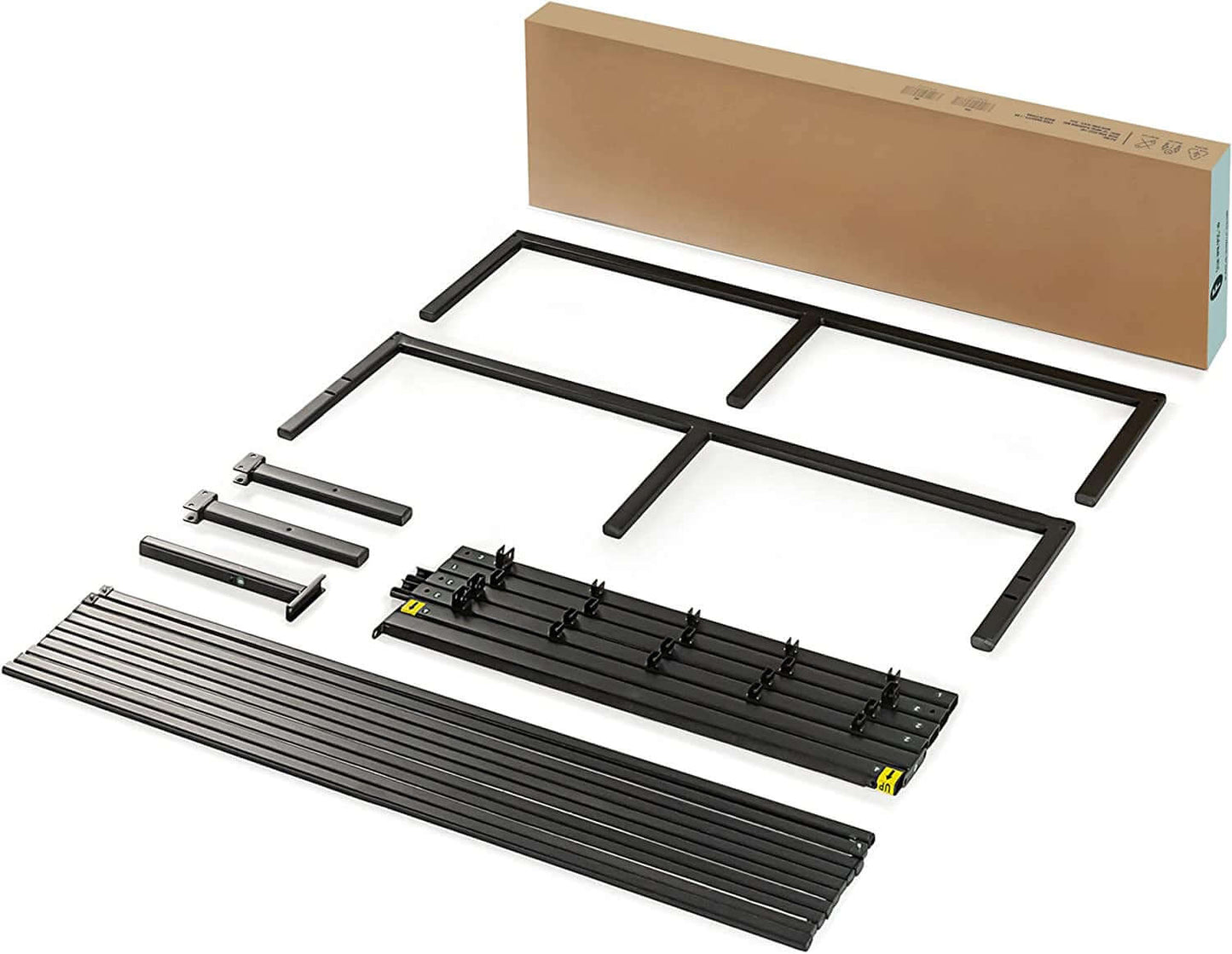 Sturdy Metal Platform Bed with Heavy - Duty Steel Slats