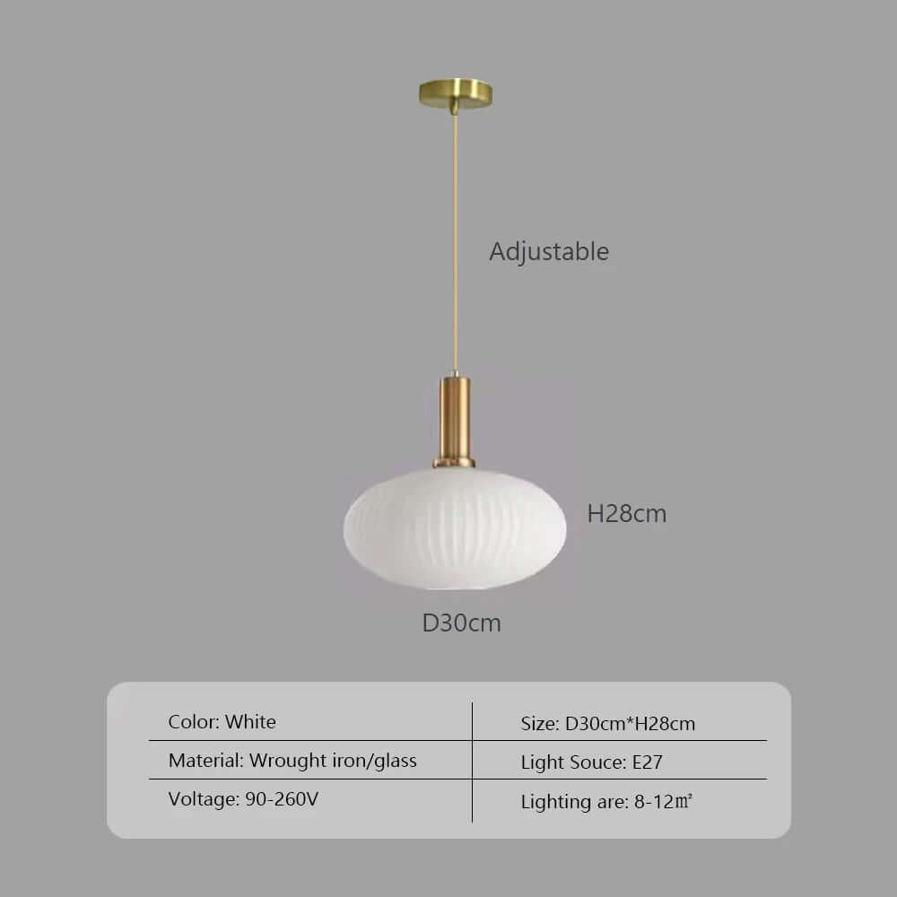 Vintage - Inspired Colorful Glass Pendant Lamp