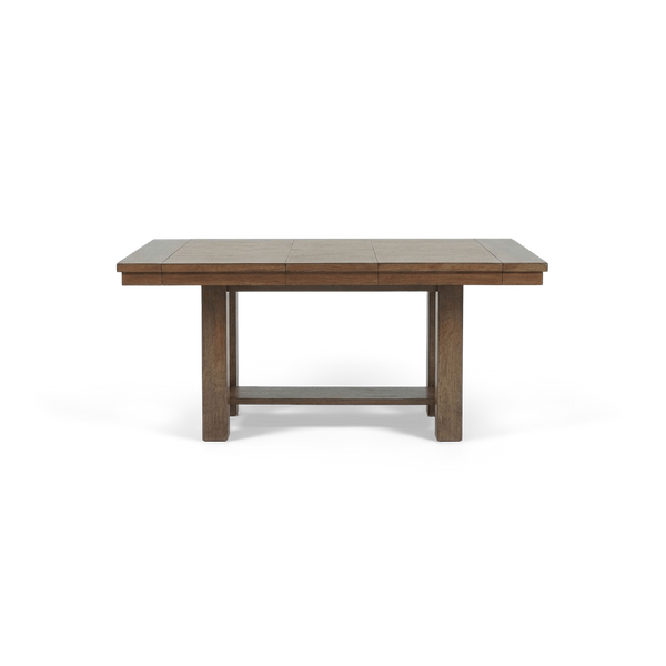 Extension Dining Table Seats 8, Distressed Nutmeg Wood