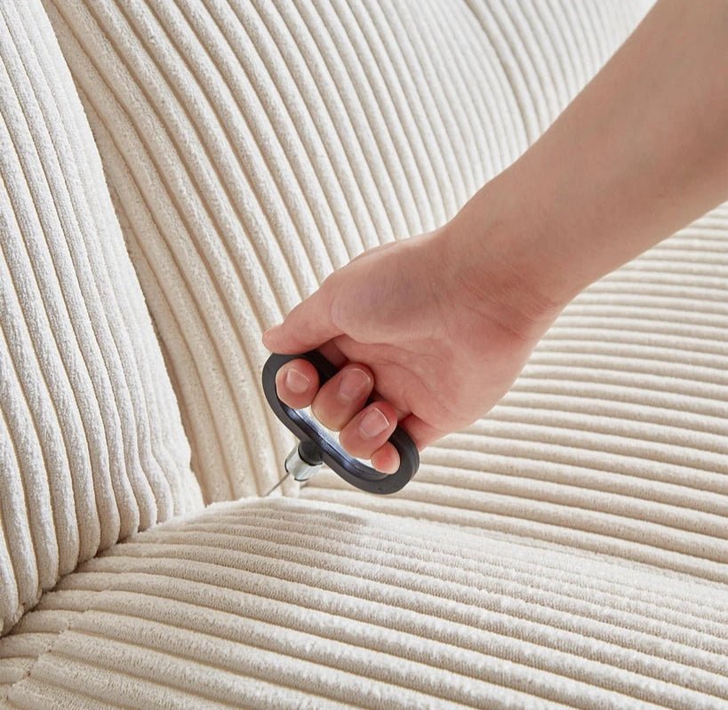 Corduroy_Swivel_Recliner_Couch features