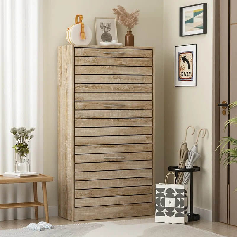 Compact 12 - Pair Shoe Storage Cabinet