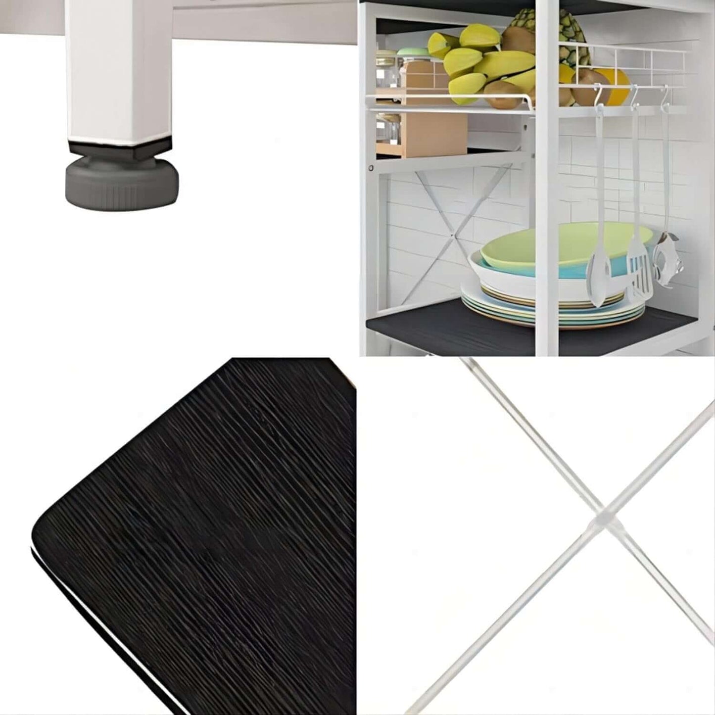 3 - Tier Kitchen Baker's Rack with Storage