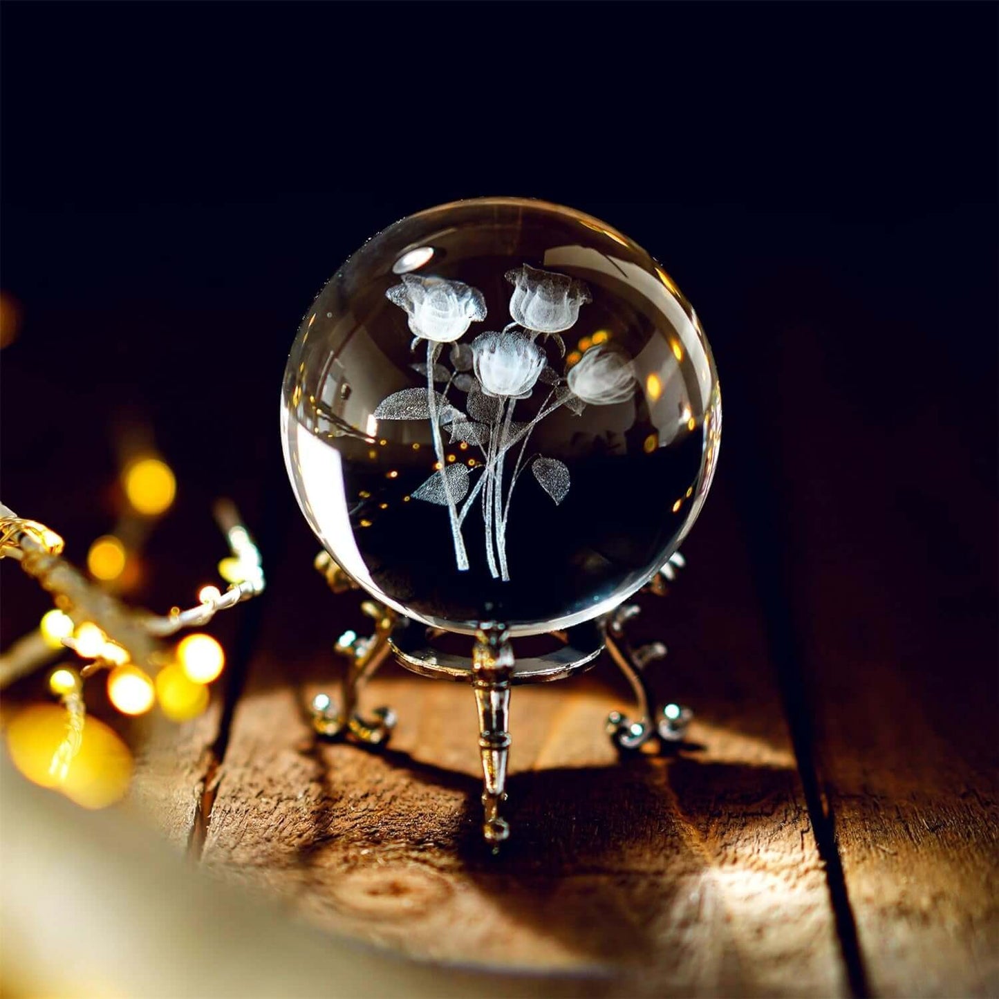 Decorative Crystal Ball with Stand