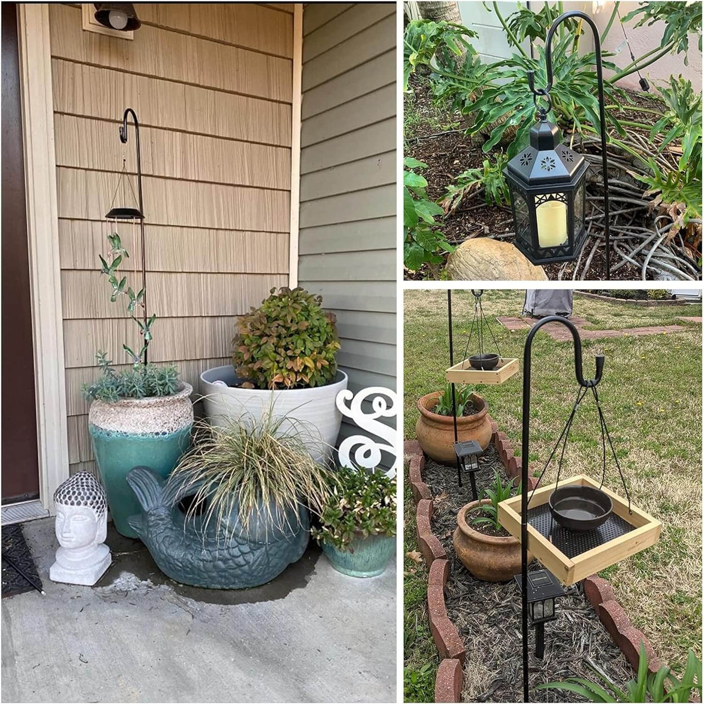 Adjustable Metal Shepherds Hooks for Garden