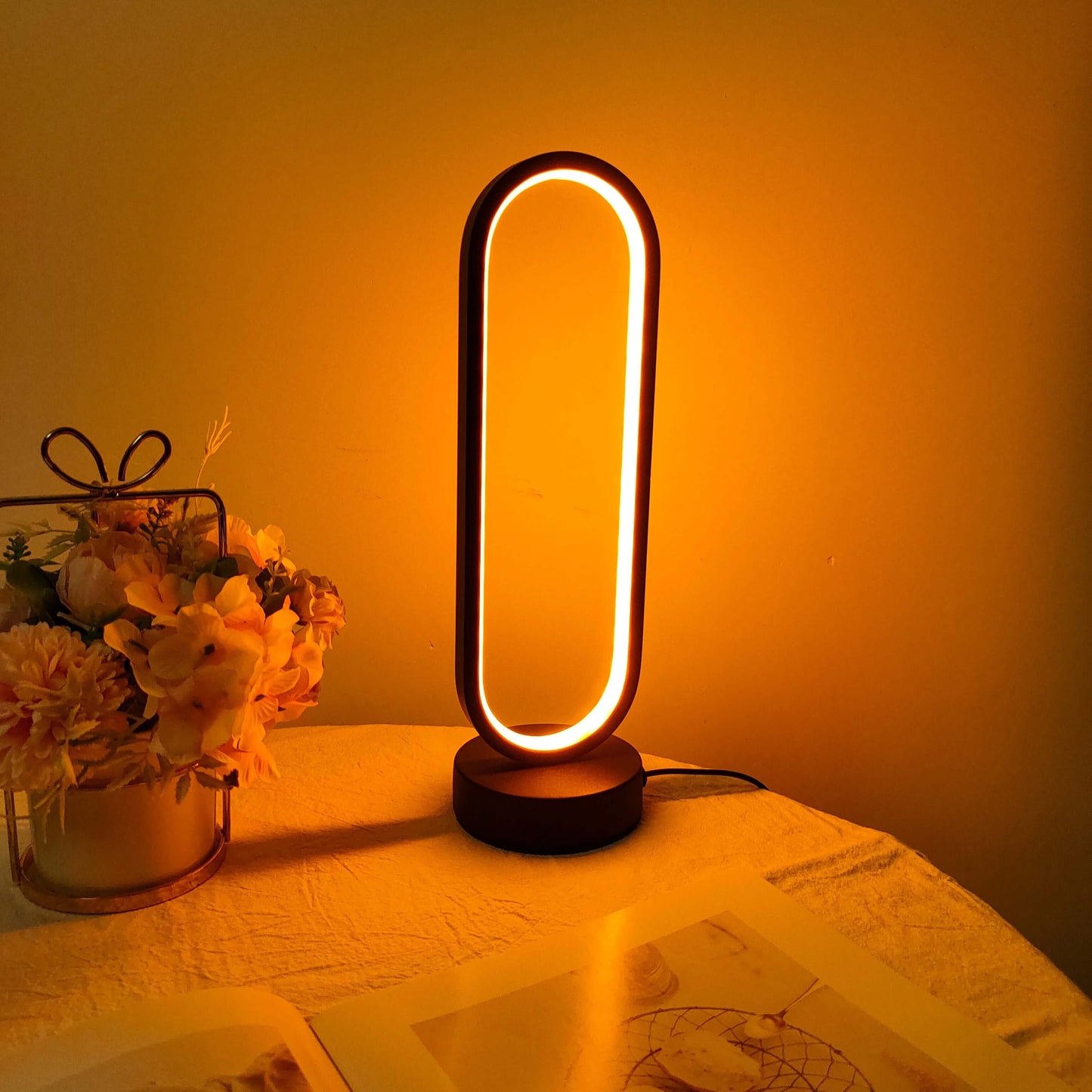 Dimmable LED Ring Light for Bedroom
