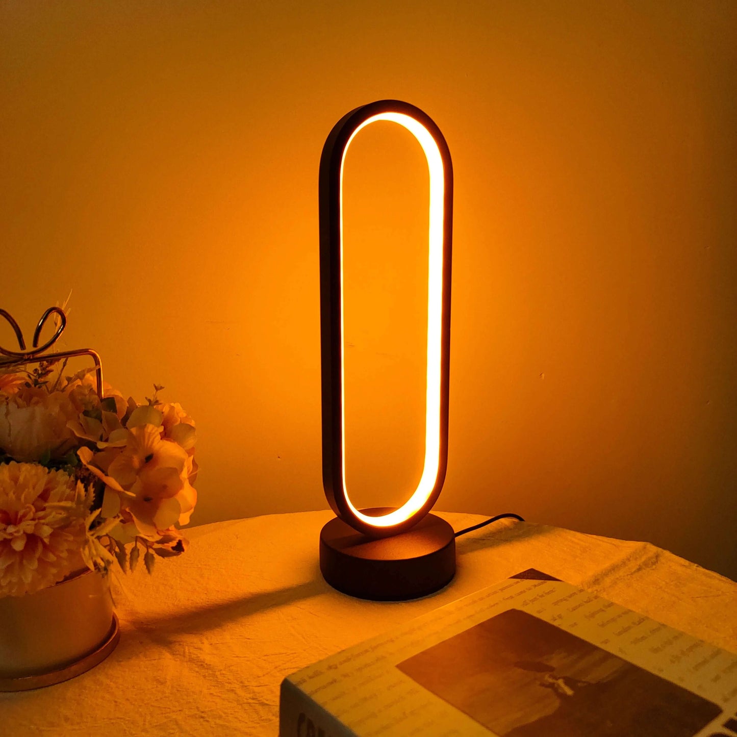 Dimmable LED Ring Light for Bedroom