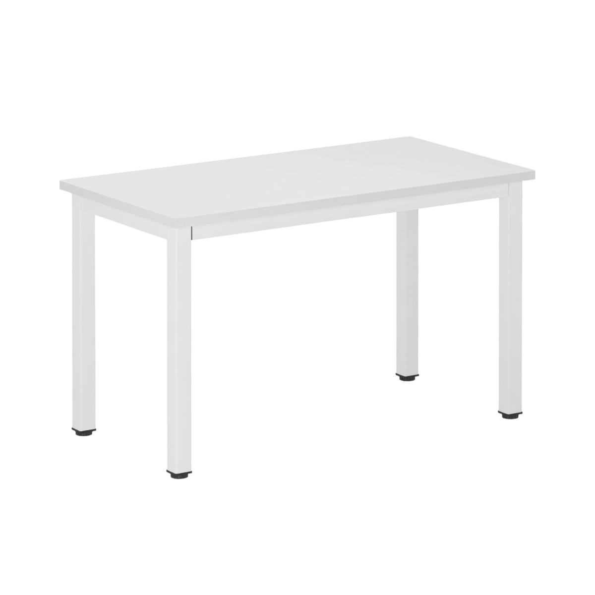 Compact home office desk detail on a #f3f3f3 studio background
