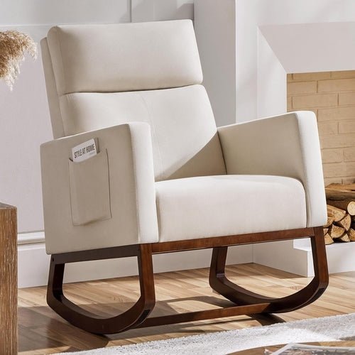 Rocking Adirondack Chair with Side Pocket