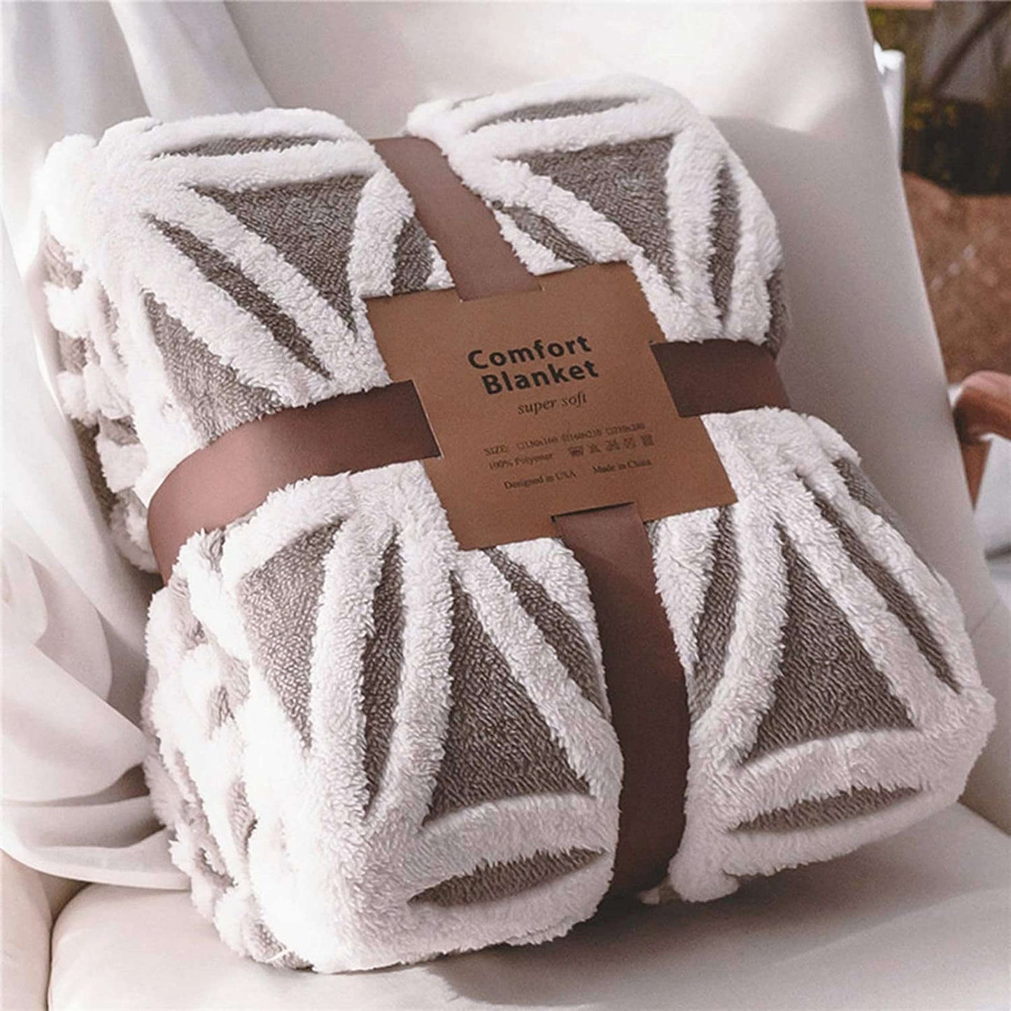 Soft Sherpa Fleece Throw Blanket