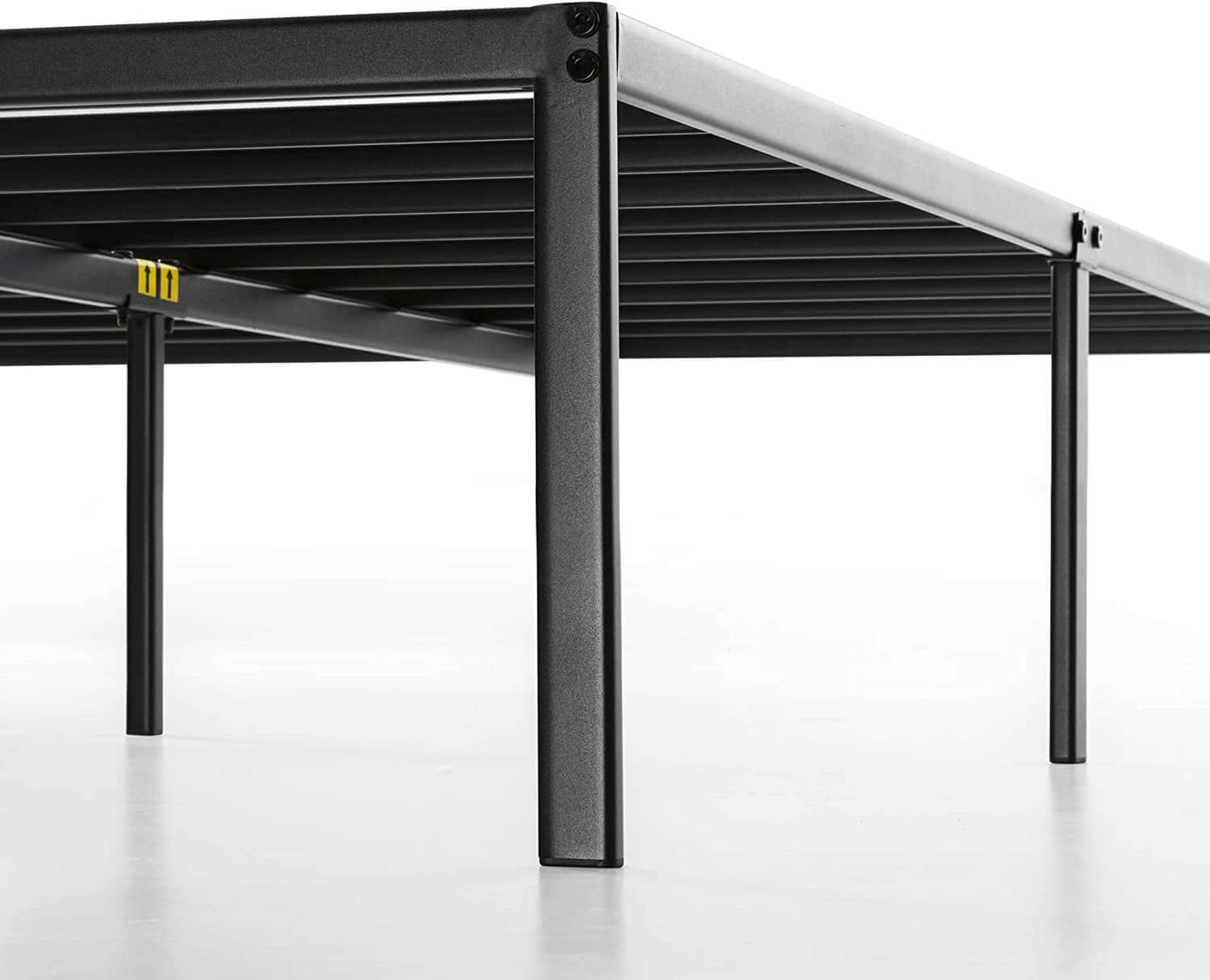 Sturdy Metal Platform Bed with Heavy - Duty Steel Slats