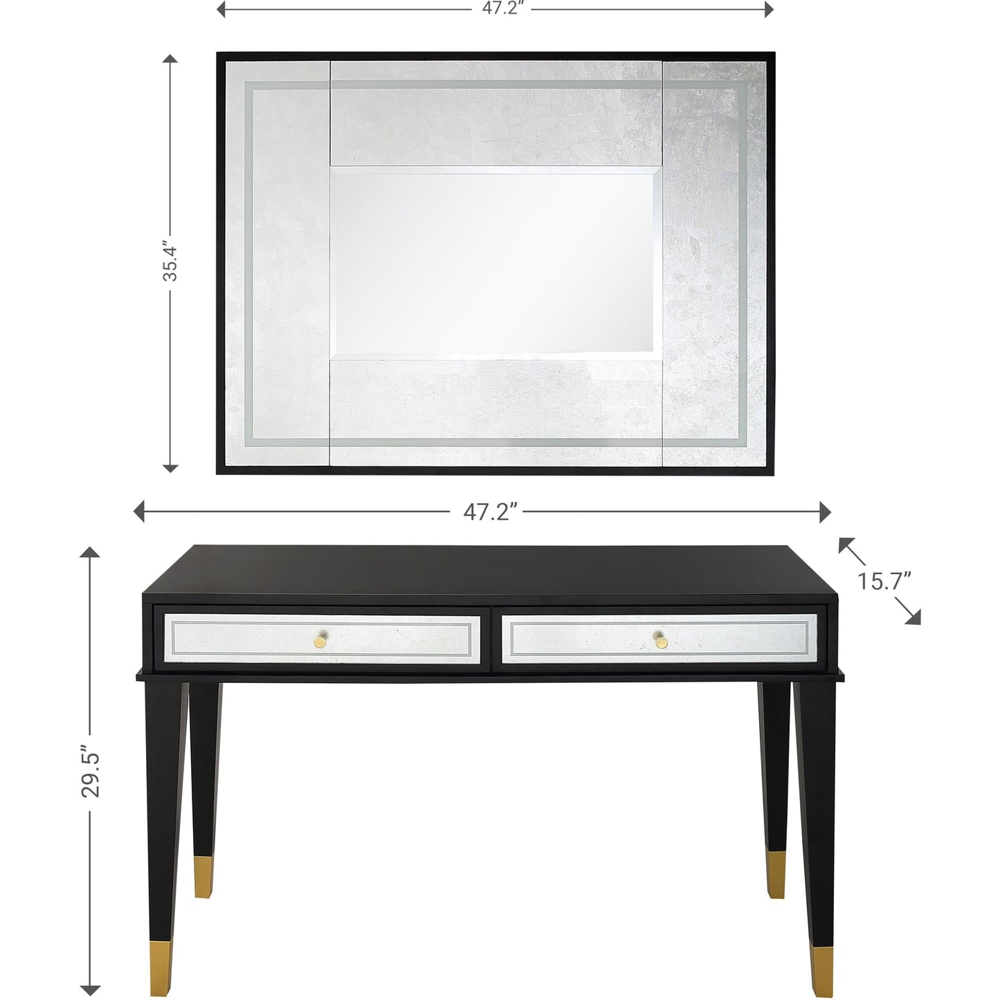Bedroom Dresser with Mirror Size