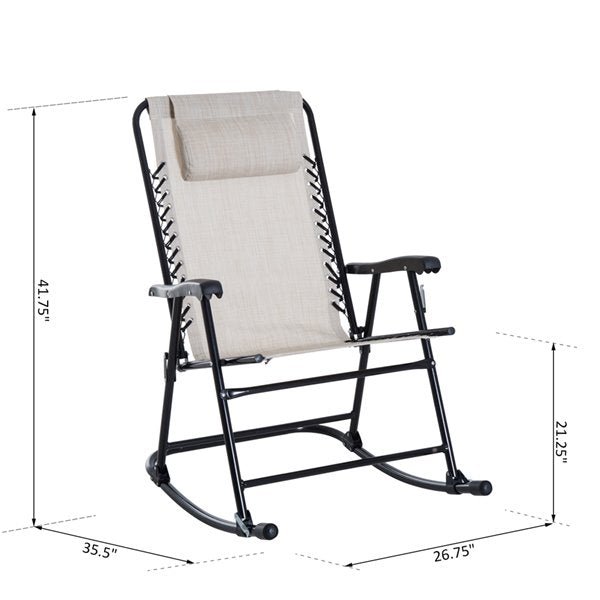 Modern Cream White Rocking Chair dimensions
