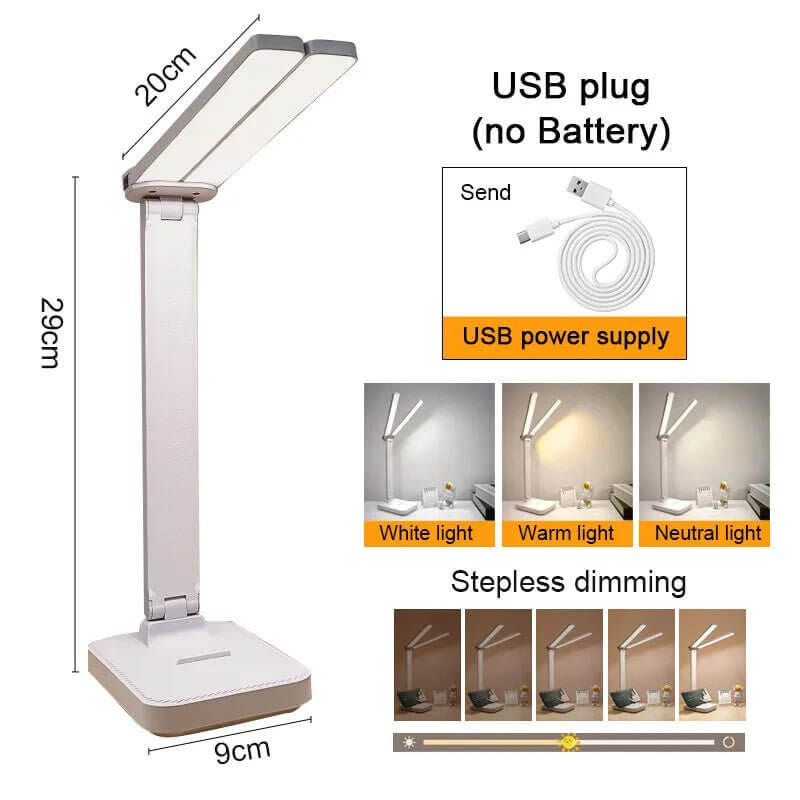 Portable Foldable Desk Lamp with Eye Protection