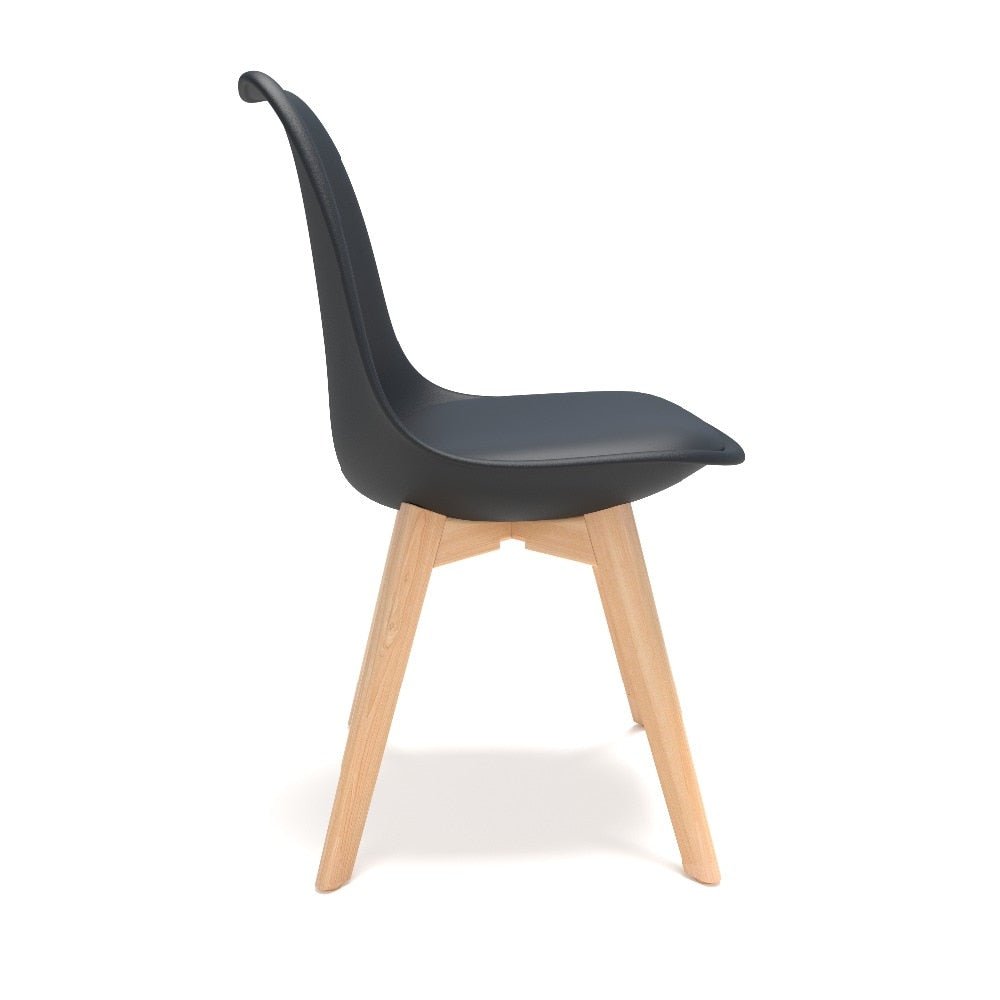 Black Plastic Shell Dining Chair review Mid-Century Modern Style