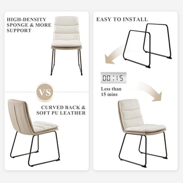 Dining Chairs Dining Set of 4, Waffle Kitchen Design