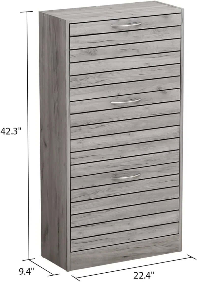 Compact 12 - Pair Shoe Storage Cabinet