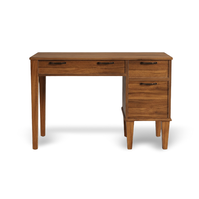 Elite Walnut Executive Writing Desk with Storage Drawers