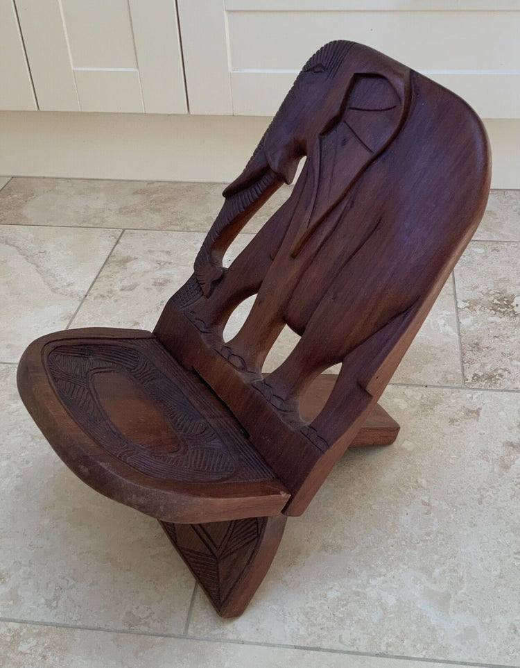 Mini African Dining Wood Chair