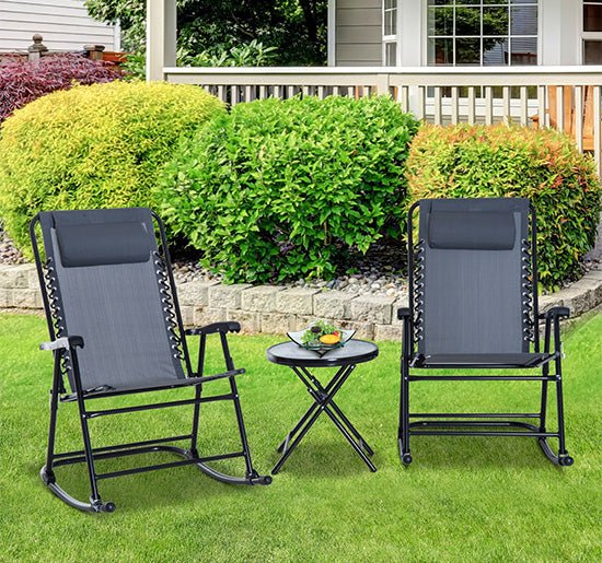 Outdoor Rocking Chair Set