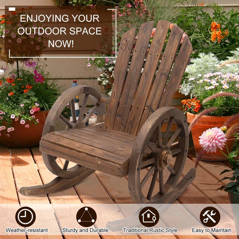 Adirondack Chairs With Rocking Base for Relaxation