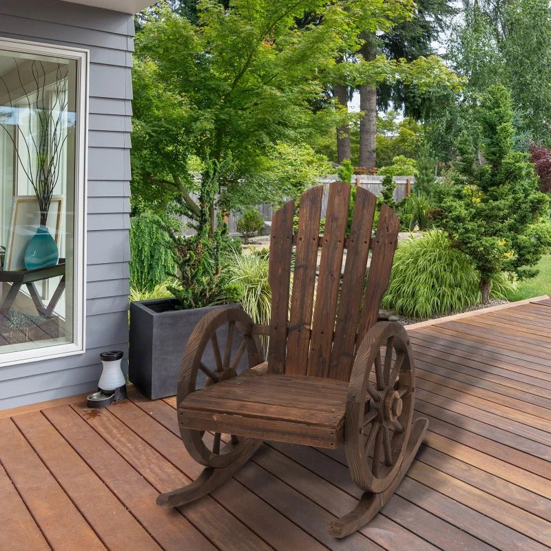 Adirondack Chair With Rocking Base for Relaxation