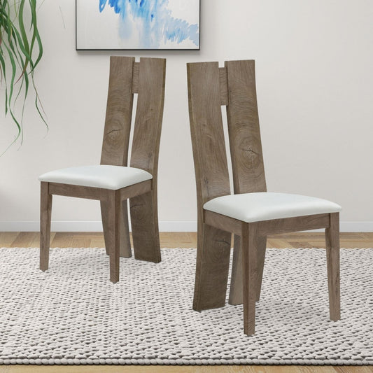 solid wood dining chairs set of 2