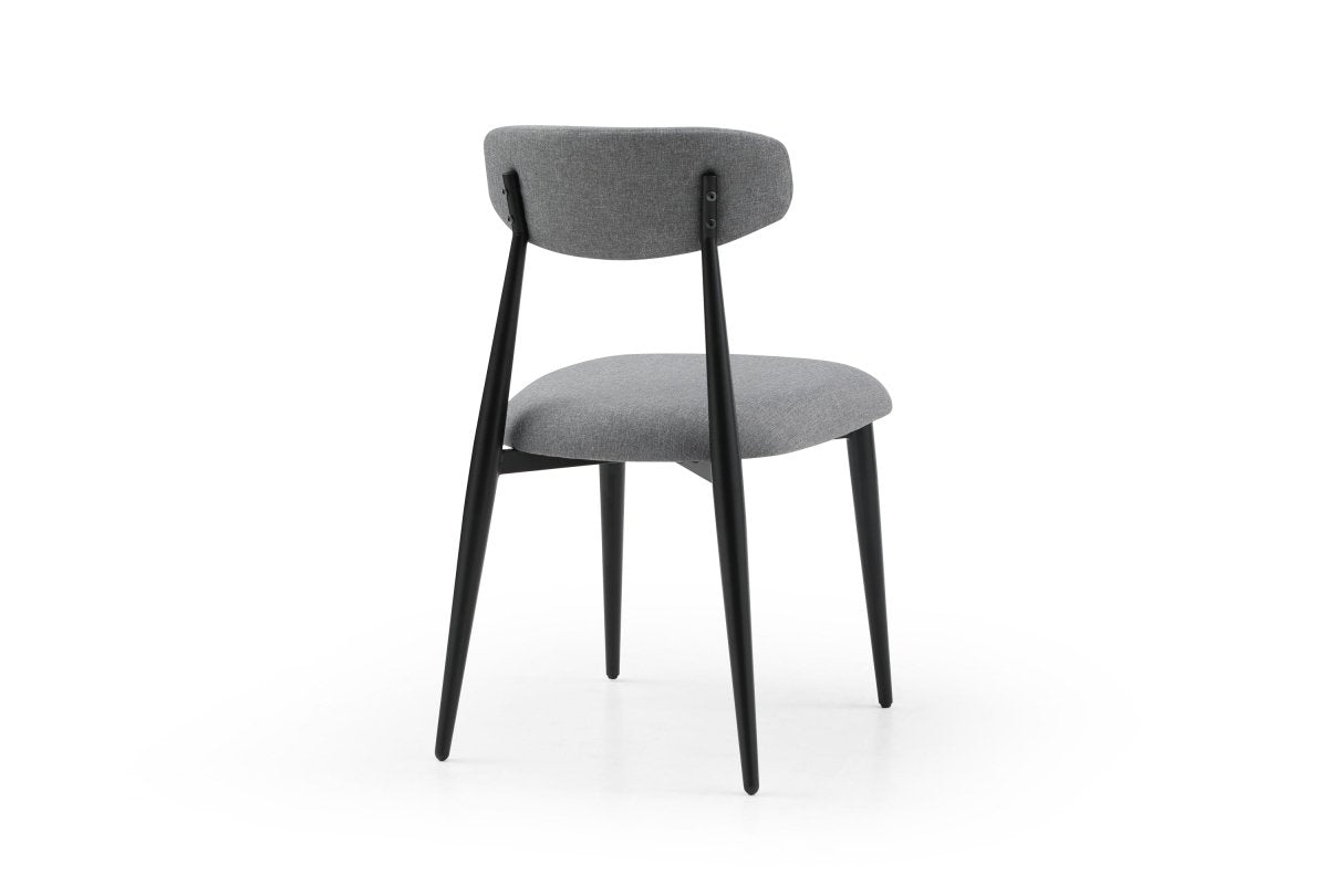 Dinner Chair Set, Upholstered Chairs with Metal Legs