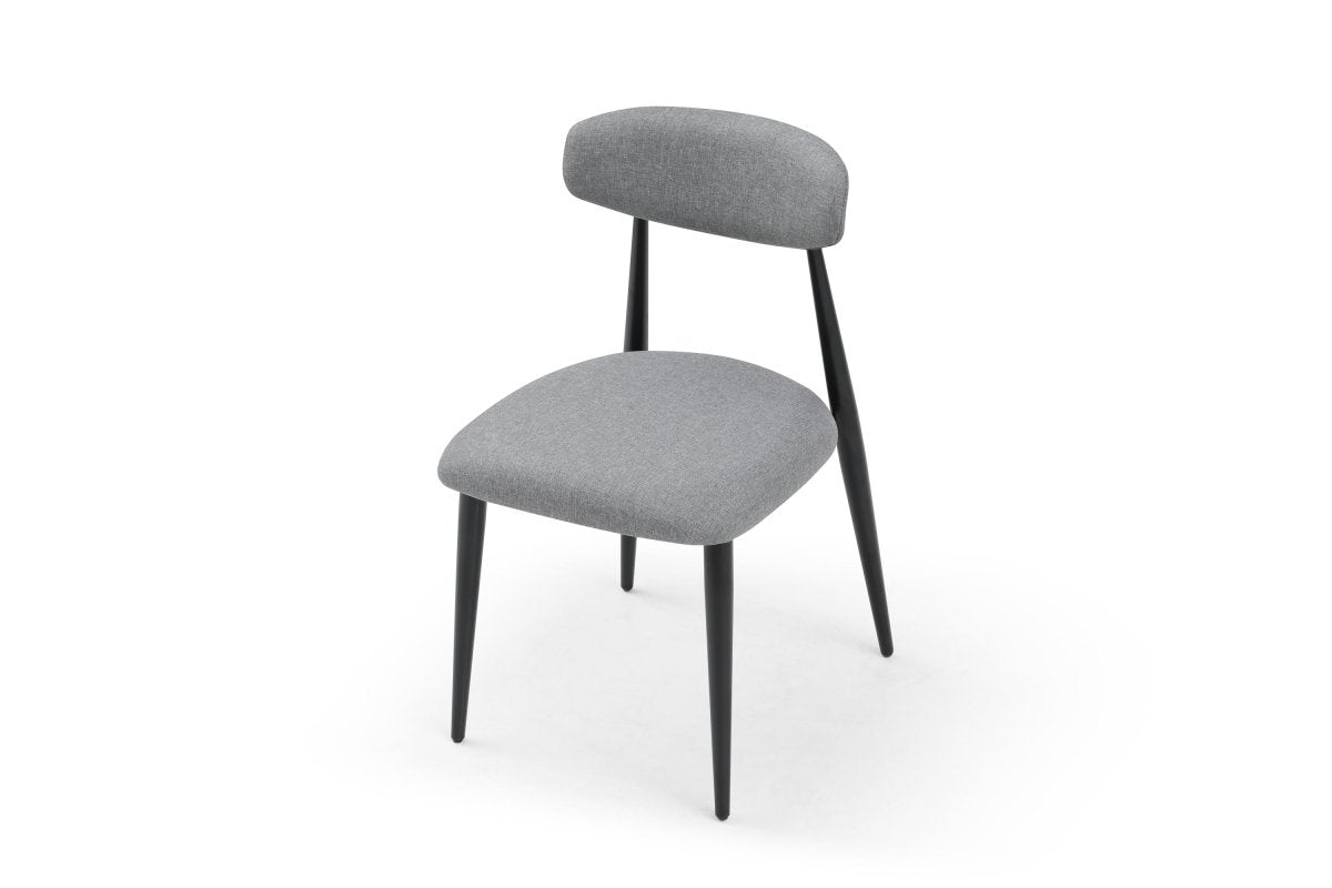 (Set of 6) Dinner Chair Set, Upholstered Chairs with Metal Legs