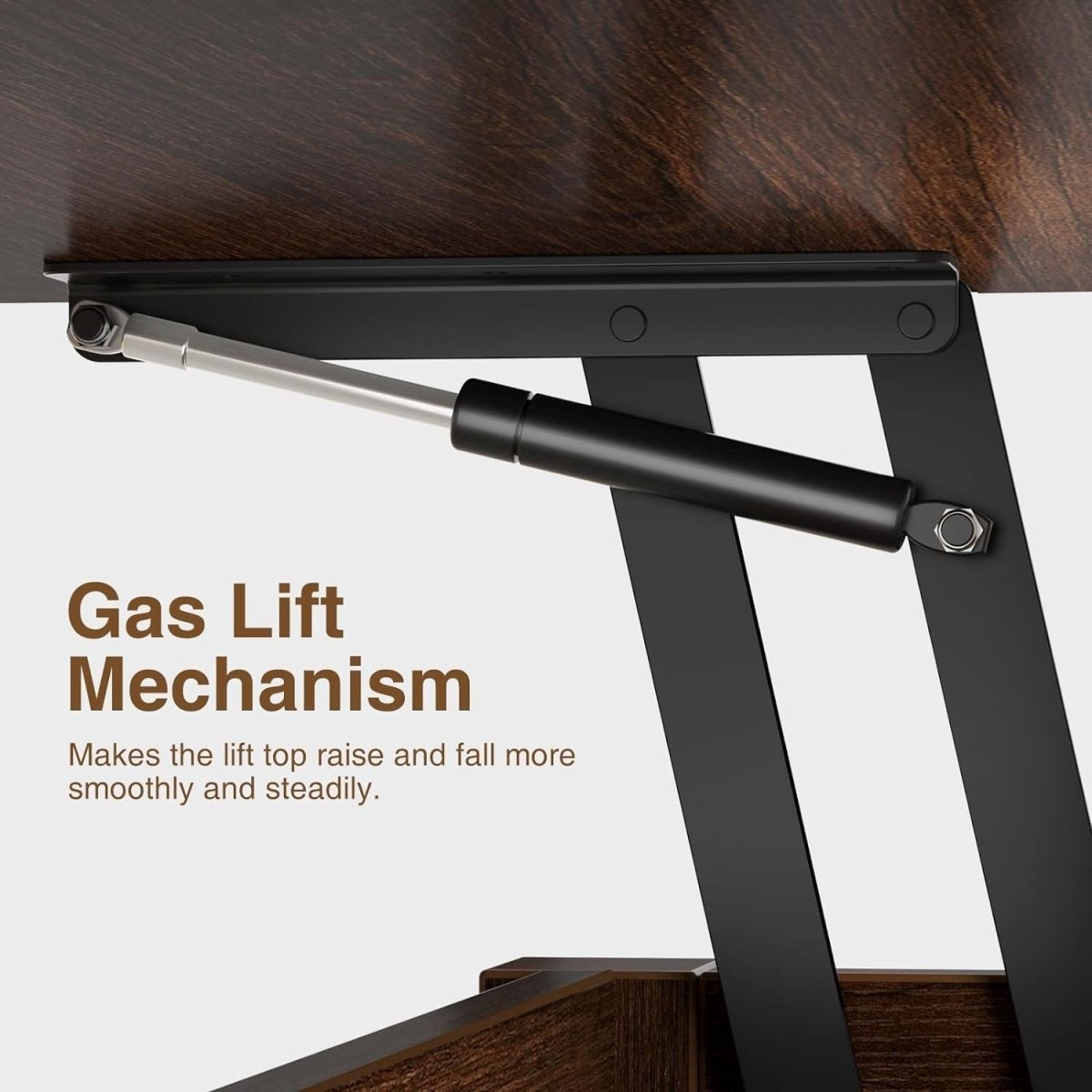 solid wood lift top table