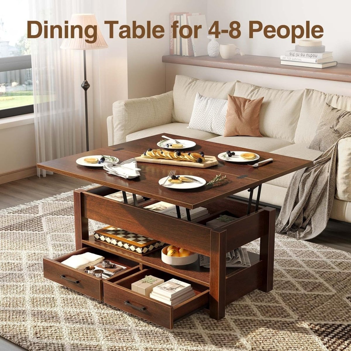 lift top coffee table solid wood features