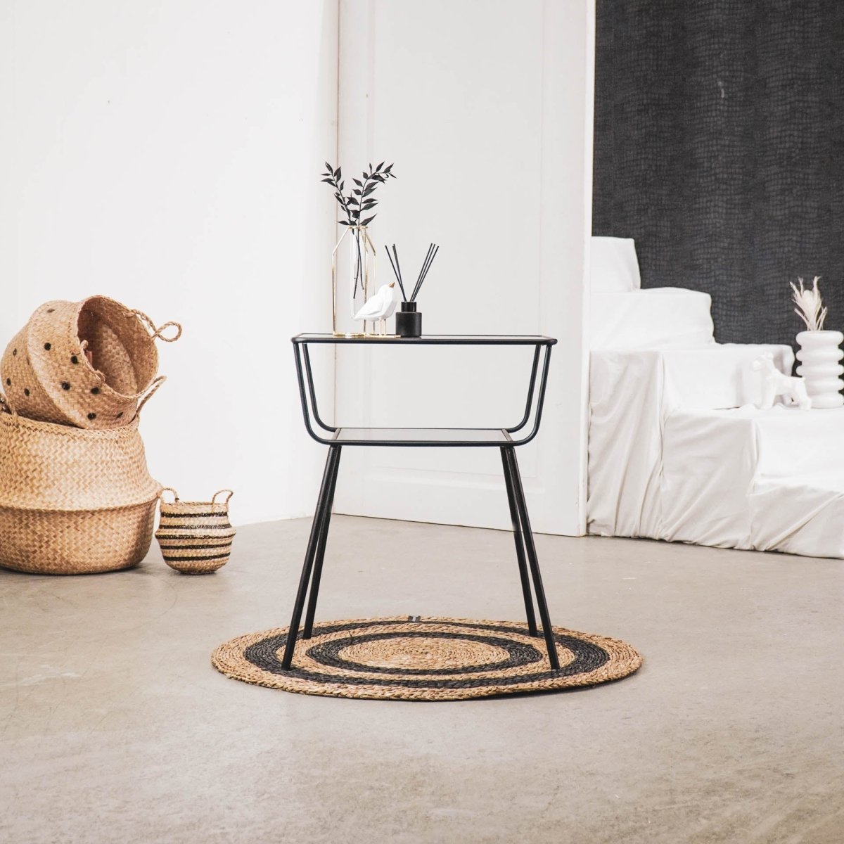 glass interior table modern