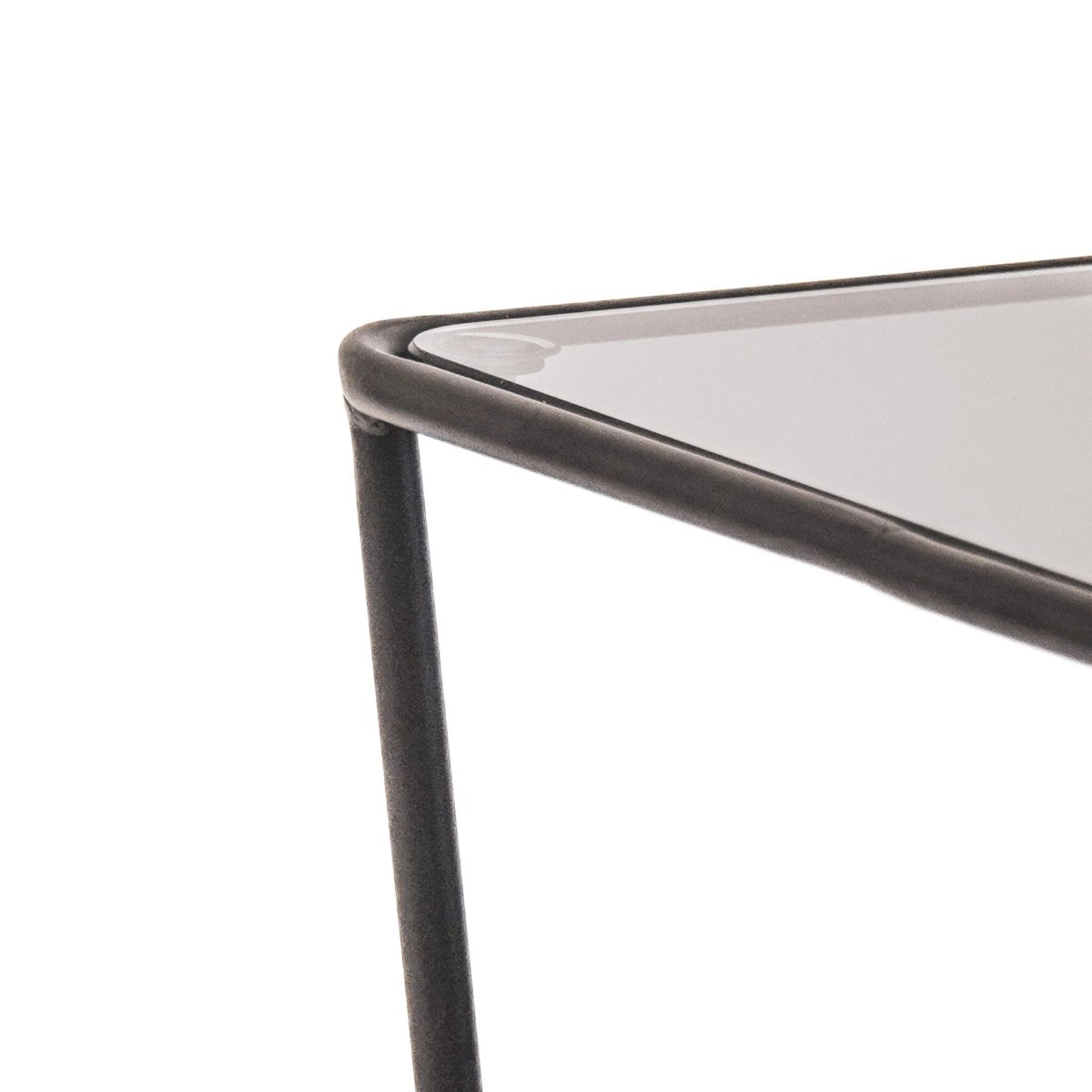 Glass Coffee Table Legs Metal Black preview
