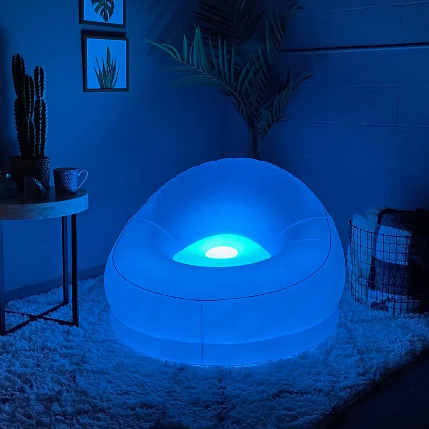 RGBW LED Inflatable Sofa with Color-Changing Lights