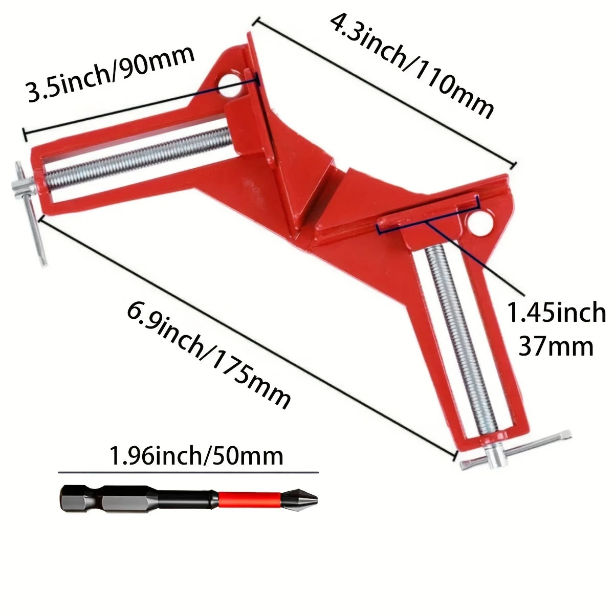 Right Angle Clamp, 90 Degrees Corner Clamp, Picture Frame Holder, Glass Holder, DIY Woodworking Hand Tools