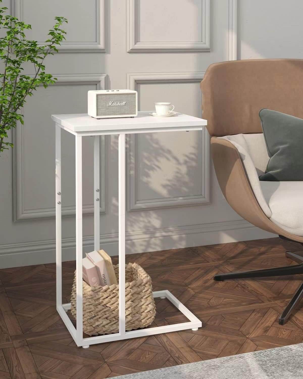 C - Shaped Sofa Side Table