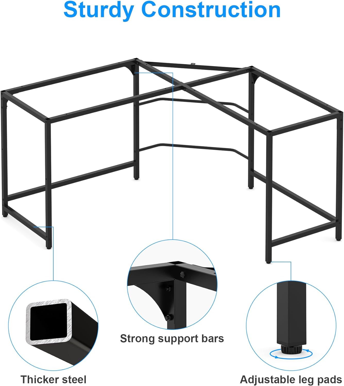 Reversible L Shaped Desk with Storage