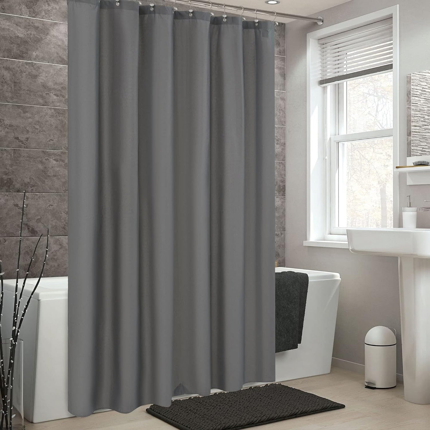 Washable Waterproof Shower Curtain Liner