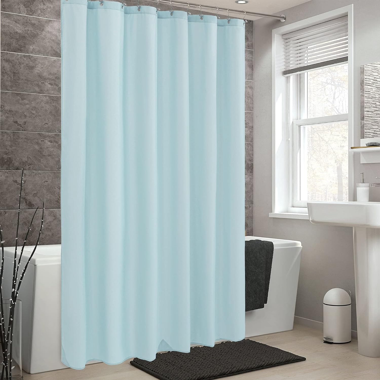 Washable Waterproof Shower Curtain Liner