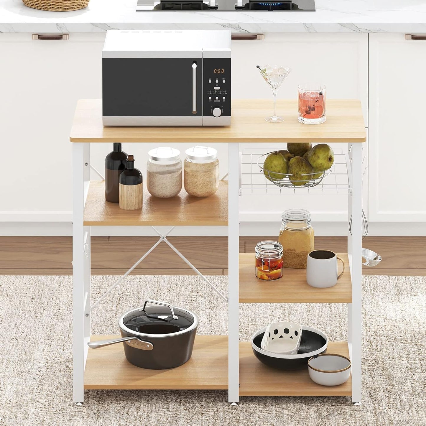 3-Tier Kitchen Baker's Rack with Storage