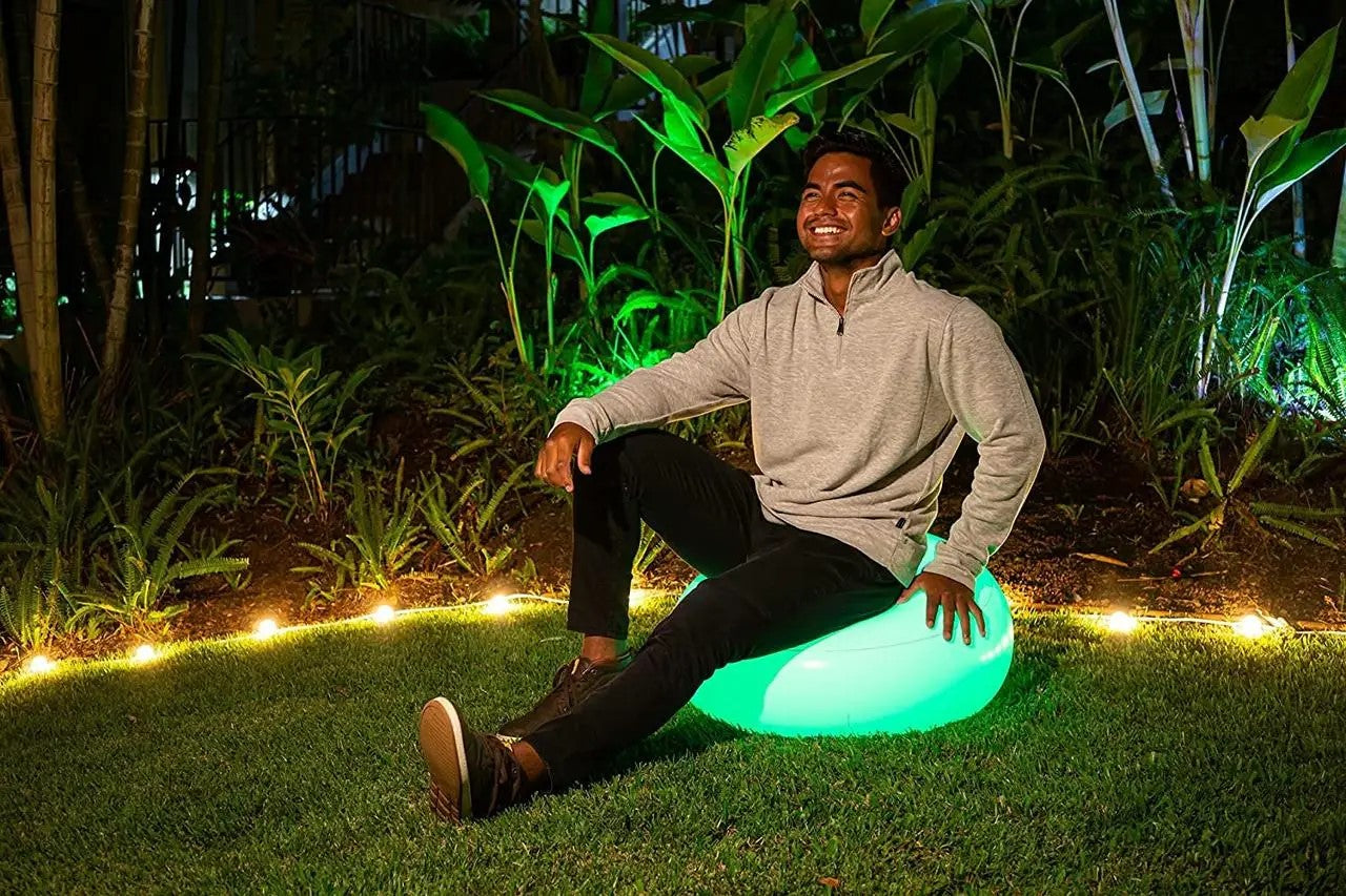 RGBW LED Inflatable Sofa with Color-Changing Lights